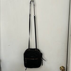 Tumi Black Nylon Crossbody Backpack